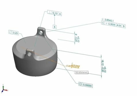 اعمال تلرانس‌ گذاری GD&T در SolidWorks