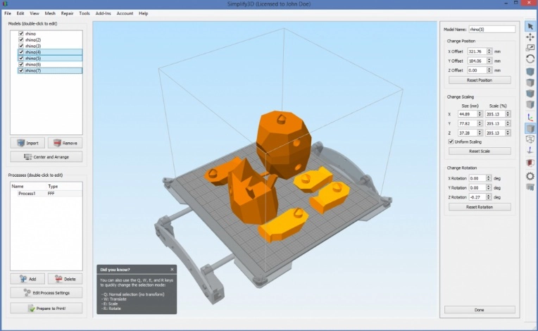 نرم افزار اسلایسر Simplify3D از بهترین نرم افزارهای اسلایسر پرینتر سه بعدی